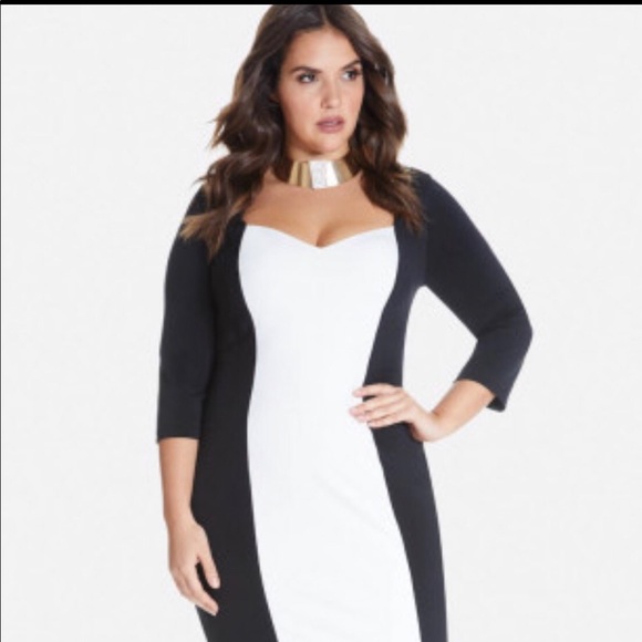 Black/White Dress - Picture 2 of 3